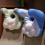 Maxbell Neck Support Pillow for Office Chair Cushion for Lunch Break Travel Airplane Blue