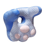 Maxbell Neck Support Pillow for Office Chair Cushion for Lunch Break Travel Airplane Blue