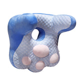 Maxbell Neck Support Pillow for Office Chair Cushion for Lunch Break Travel Airplane Blue