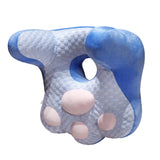 Maxbell Neck Support Pillow for Office Chair Cushion for Lunch Break Travel Airplane Blue