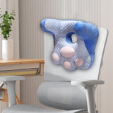 Maxbell Neck Support Pillow for Office Chair Cushion for Lunch Break Travel Airplane Blue