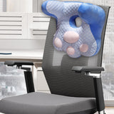 Maxbell Neck Support Pillow for Office Chair Cushion for Lunch Break Travel Airplane Blue