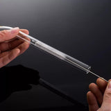 Maxbell Reusable Glass Straws Long Practical Clear for Tea Hot/ Cold Drinks Cocktail 2 Straight 2 Bent
