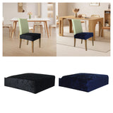 Maxbell Dining Chair Seat Cover High Back Chair Seat Cover for Home Party Restaurant black