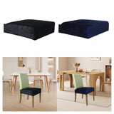 Maxbell Dining Chair Seat Cover High Back Chair Seat Cover for Home Party Restaurant black