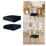 Maxbell Dining Chair Seat Cover High Back Chair Seat Cover for Home Party Restaurant black