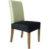 Maxbell Dining Chair Seat Cover High Back Chair Seat Cover for Home Party Restaurant black