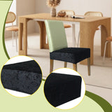 Maxbell Dining Chair Seat Cover High Back Chair Seat Cover for Home Party Restaurant black