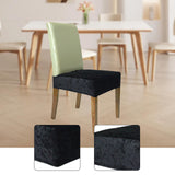 Maxbell Dining Chair Seat Cover High Back Chair Seat Cover for Home Party Restaurant black