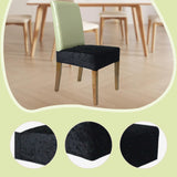 Maxbell Dining Chair Seat Cover High Back Chair Seat Cover for Home Party Restaurant black