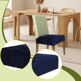 Maxbell Dining Chair Seat Cover High Back Chair Seat Cover for Home Party Restaurant Navy