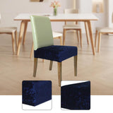 Maxbell Dining Chair Seat Cover High Back Chair Seat Cover for Home Party Restaurant Navy