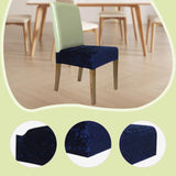Maxbell Dining Chair Seat Cover High Back Chair Seat Cover for Home Party Restaurant Navy