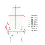 Maxbell Gaming Chair Covers Elastic Game Chair Slipcovers Simple Chair Protect Cover Blue