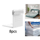Maxbell 8Pcs Bed Sheet Holder Clips Simple Keep in Place for Apartment Hotel Bedroom 11.4cmx11.8cmx12cm