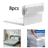 Maxbell 8Pcs Bed Sheet Holder Clips Simple Keep in Place for Apartment Hotel Bedroom 11.4cmx11.8cmx7.8cm