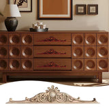 Maxbell Wood Applique DIY Carved Wooden Unpainted Frame for Furniture Cabinet Mantel