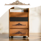 Maxbell Wood Applique DIY Carved Wooden Unpainted Frame for Furniture Cabinet Mantel