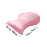 Maxbell Waist Pillow for Sleeping Lightweight Back Cushion for Sofa Traveling Office Pink