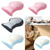Maxbell Waist Pillow for Sleeping Lightweight Back Cushion for Sofa Traveling Office Pink