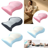 Maxbell Waist Pillow for Sleeping Lightweight Back Cushion for Sofa Traveling Office Pink