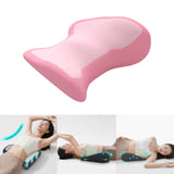 Maxbell Waist Pillow for Sleeping Lightweight Back Cushion for Sofa Traveling Office Pink