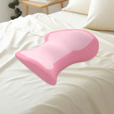 Maxbell Waist Pillow for Sleeping Lightweight Back Cushion for Sofa Traveling Office Pink