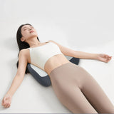 Maxbell Waist Pillow for Sleeping Lightweight Back Cushion for Sofa Traveling Office Gray