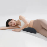 Maxbell Waist Pillow for Sleeping Lightweight Back Cushion for Sofa Traveling Office Gray