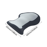 Maxbell Waist Pillow for Sleeping Lightweight Back Cushion for Sofa Traveling Office Gray