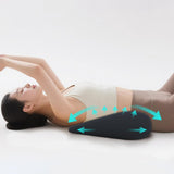 Maxbell Waist Pillow for Sleeping Lightweight Back Cushion for Sofa Traveling Office Gray