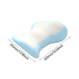 Maxbell Waist Pillow for Sleeping Lightweight Back Cushion for Sofa Traveling Office Blue