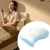 Maxbell Waist Pillow for Sleeping Lightweight Back Cushion for Sofa Traveling Office Blue