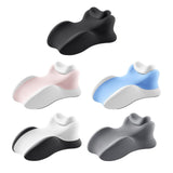 Maxbell Wedge Prone Pillow Memory Foam Back Cushion for Apartment Office Watching TV black