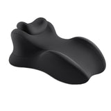 Maxbell Wedge Prone Pillow Memory Foam Back Cushion for Apartment Office Watching TV black