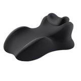 Maxbell Wedge Prone Pillow Memory Foam Back Cushion for Apartment Office Watching TV black