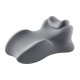 Maxbell Wedge Prone Pillow Memory Foam Back Cushion for Apartment Office Watching TV gray