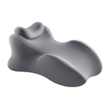 Maxbell Wedge Prone Pillow Memory Foam Back Cushion for Apartment Office Watching TV gray