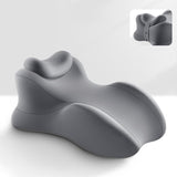 Maxbell Wedge Prone Pillow Memory Foam Back Cushion for Apartment Office Watching TV gray