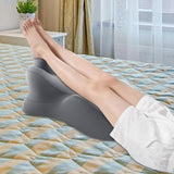 Maxbell Wedge Prone Pillow Memory Foam Back Cushion for Apartment Office Watching TV gray