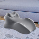 Maxbell Wedge Prone Pillow Memory Foam Back Cushion for Apartment Office Watching TV gray