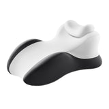 Maxbell Wedge Prone Pillow Memory Foam Back Cushion for Apartment Office Watching TV black and white