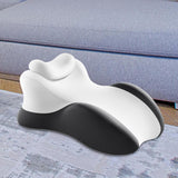 Maxbell Wedge Prone Pillow Memory Foam Back Cushion for Apartment Office Watching TV black and white