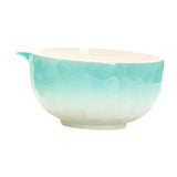Maxbell Matcha Bowl with Spout Handcrafted Home Making Tools Tea Bowl for Tea Lovers Cyan Blue