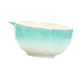Maxbell Matcha Bowl with Spout Handcrafted Home Making Tools Tea Bowl for Tea Lovers Cyan Blue