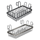 Maxbell Wall Grid Panel Hanging Wire Basket Organizer for Dormitory Kitchen Bathroom S