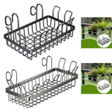Maxbell Wall Grid Panel Hanging Wire Basket Organizer for Dormitory Kitchen Bathroom S