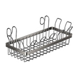 Maxbell Wall Grid Panel Hanging Wire Basket Organizer for Dormitory Kitchen Bathroom L