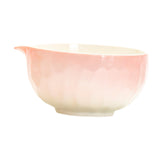 Maxbell Matcha Bowl with Spout Handcrafted Home Making Tools Tea Bowl for Tea Lovers Pink
