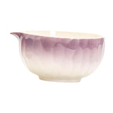 Maxbell Matcha Bowl with Spout Handcrafted Home Making Tools Tea Bowl for Tea Lovers Purple